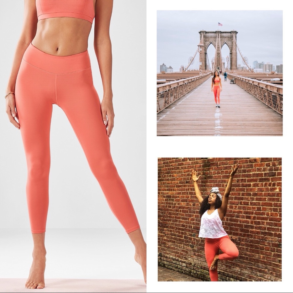 NWOT Fabletics Mid-Rise PowerHold Ginger Capri XXS